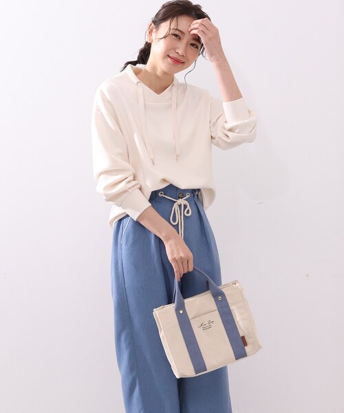 DRESKIP(ドレスキップ)の「◆キャンバスト-トバッグ(トートバッグ・レディース・ブラック/ブルー/イエロー系3・00)」の4枚目の写真