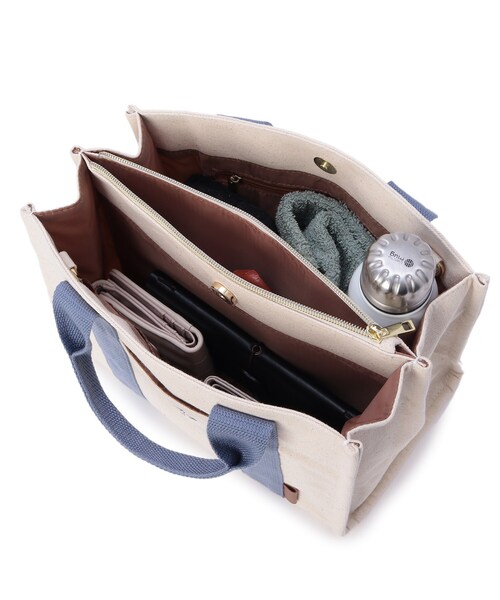 DRESKIP(ドレスキップ)の「◆キャンバスト-トバッグ(トートバッグ・レディース・ブラック/ブルー/イエロー系3・00)」の9枚目の写真