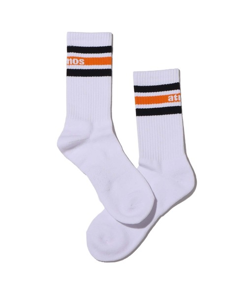 atmos pink(アトモスピンク)の「atmos OG COLOR LINE SOCKS / アトモス オージーカラー ライン ソックス(ソックス/靴下・メンズ・ブラック/レッド/オレンジ/ロイヤルブルー・26-28cm)」の18枚目の写真