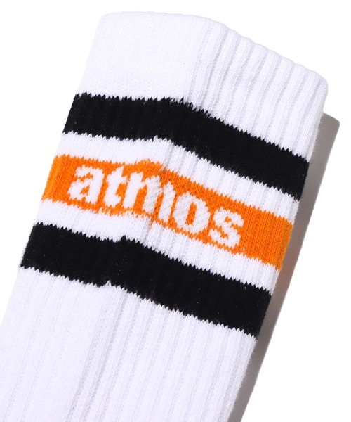 atmos pink(アトモスピンク)の「atmos OG COLOR LINE SOCKS / アトモス オージーカラー ライン ソックス(ソックス/靴下・メンズ・ブラック/レッド/オレンジ/ロイヤルブルー・26-28cm)」の21枚目の写真