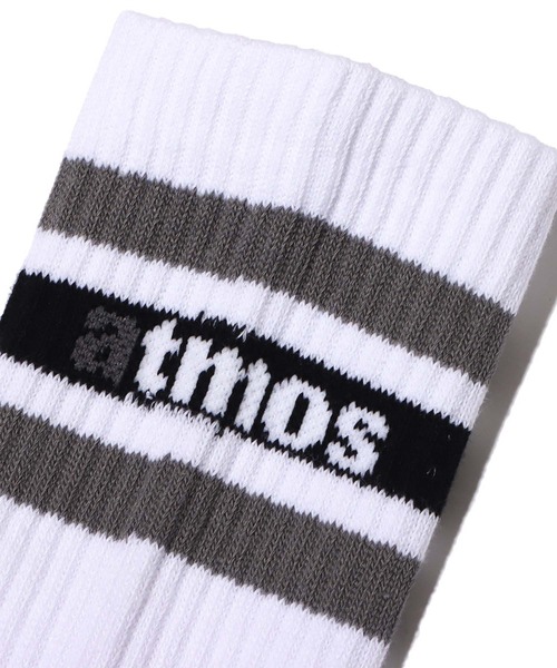atmos pink(アトモスピンク)の「atmos OG COLOR LINE SOCKS / アトモス オージーカラー ライン ソックス(ソックス/靴下・メンズ・ブラック/レッド/オレンジ/ロイヤルブルー・26-28cm)」の5枚目の写真