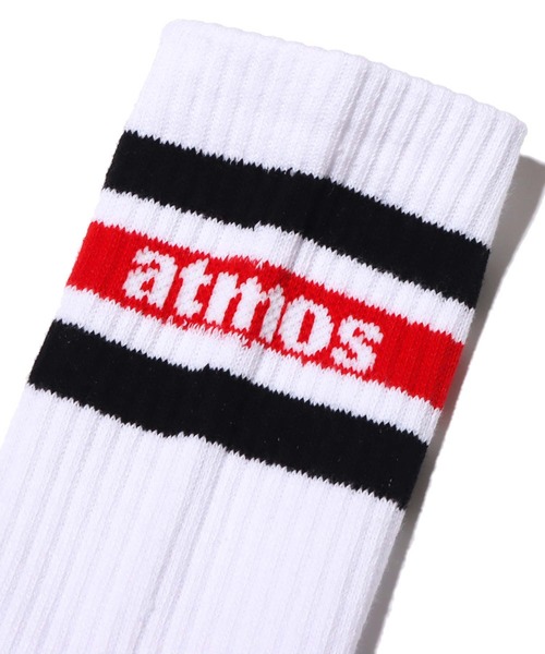 atmos pink(アトモスピンク)の「atmos OG COLOR LINE SOCKS / アトモス オージーカラー ライン ソックス(ソックス/靴下・メンズ・ブラック/レッド/オレンジ/ロイヤルブルー・26-28cm)」の10枚目の写真