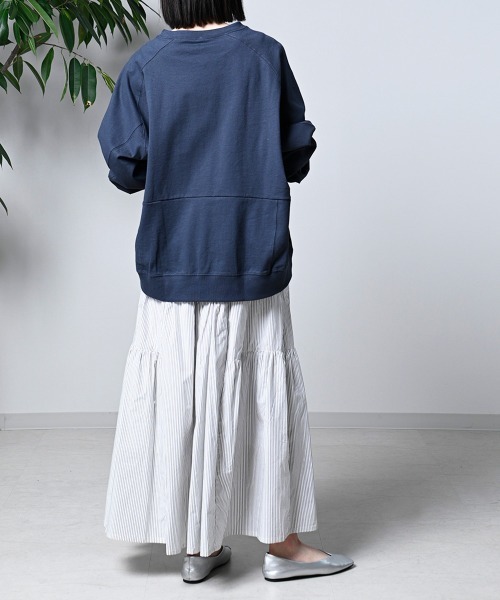 お値下げ！新品 SUKALA コクーンスウェットプルオーバー L SUKALA】コクーンスウェットプルオーバー(S・Mサイズ ホワイト・グレー