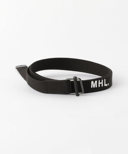 MHL.(エムエイチエル)の「<MHL.> MILITARY BELT/ベルト(ベルト・メンズ・ブラック/オフホワイト・FREE)」の1枚目の写真