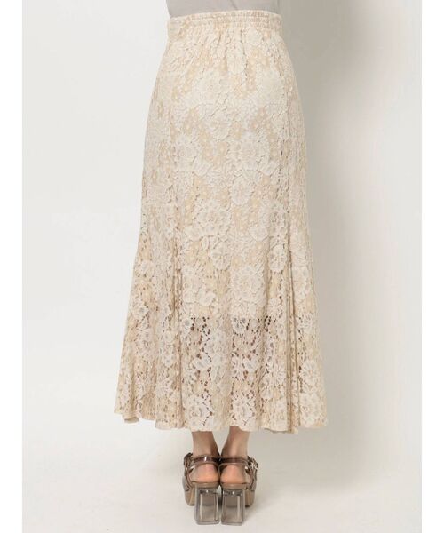 dazzlin（ダズリン）の「ハイウエストレースマーメイドスカート（スカート・レディース・オフホワイト/ベージュ/ブルー・SMALL/MEDIUM）」の22枚目の写真