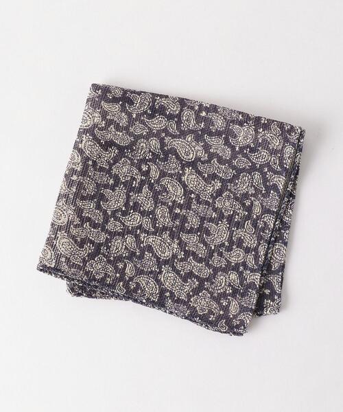 AD56（エーディーチンクワンタセイ）の「＜AD56＞シルク フレスコ ペイズリー ポケットチーフ（ポケットチーフ・メンズ・オレンジ系その他/ロイヤルブルー・FREE）」の2枚目の写真