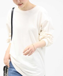 Right-on | 【HONEYSUCKLE ROSE】スリットビッグロンＴ(Tシャツ/カットソー)