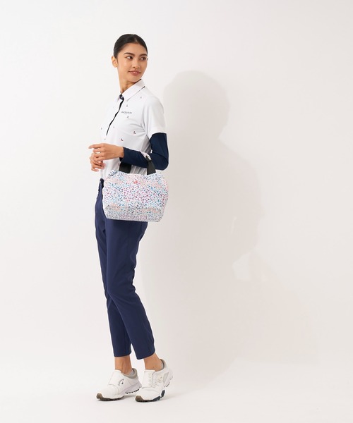 marie claire(マリ・クレール)の「marie claire/マリクレール ファスナー式 カートバッグ/マグネット付/ゴルフウェア/レディース(ハンドバッグ・レディース・ホワイト/ネイビー/ラベンダー・FREE)」の8枚目の写真