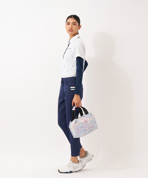 marie claire(マリ・クレール)の「marie claire/マリクレール ファスナー式 カートバッグ/マグネット付/ゴルフウェア/レディース(ハンドバッグ・レディース・ホワイト/ネイビー/ラベンダー・FREE)」の9枚目の写真