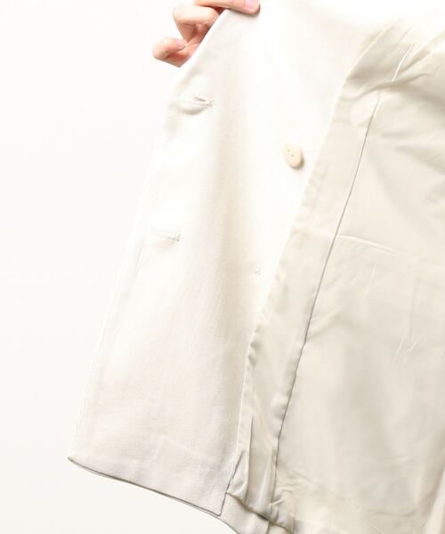 Te chichi TERRASSE（テチチテラス）の「テーラードジャケット（セットアップ可）（テーラードジャケット・レディース・ネイビー/ベージュ/ミント・ﾌﾘ-）」の7枚目の写真