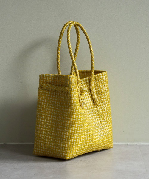 DISCOAT（ディスコート）の「メルカドスクエア配色トートバッグ（トートバッグ・レディース・ブラック/イエロー・FREE）」の3枚目の写真