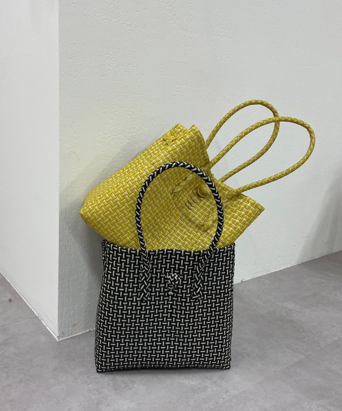 DISCOAT（ディスコート）の「メルカドスクエア配色トートバッグ（トートバッグ・レディース・ブラック/イエロー・FREE）」の8枚目の写真