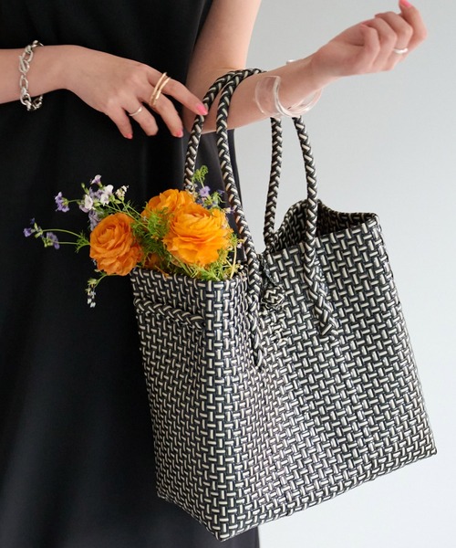 DISCOAT（ディスコート）の「メルカドスクエア配色トートバッグ（トートバッグ・レディース・ブラック/イエロー・FREE）」の21枚目の写真