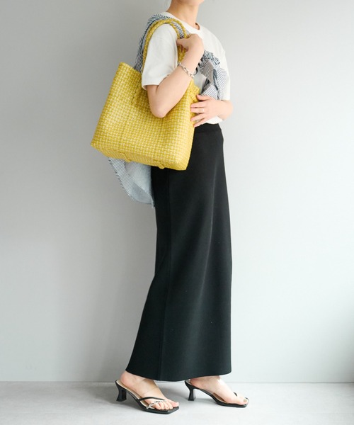 DISCOAT（ディスコート）の「メルカドスクエア配色トートバッグ（トートバッグ・レディース・ブラック/イエロー・FREE）」の13枚目の写真