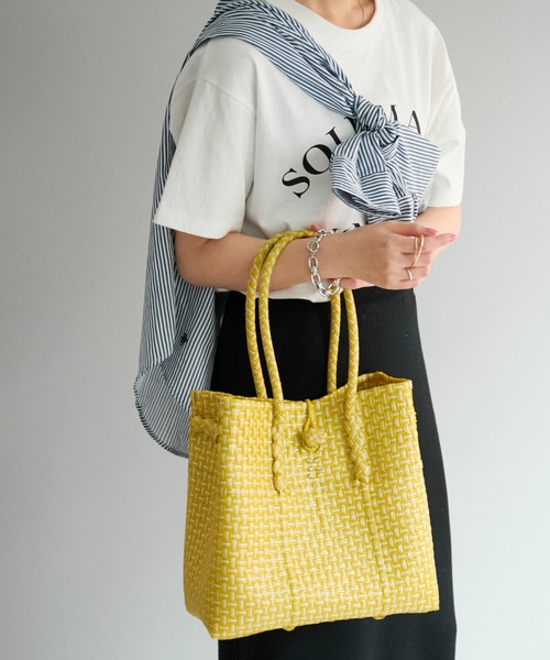 DISCOAT（ディスコート）の「メルカドスクエア配色トートバッグ（トートバッグ・レディース・ブラック/イエロー・FREE）」の15枚目の写真