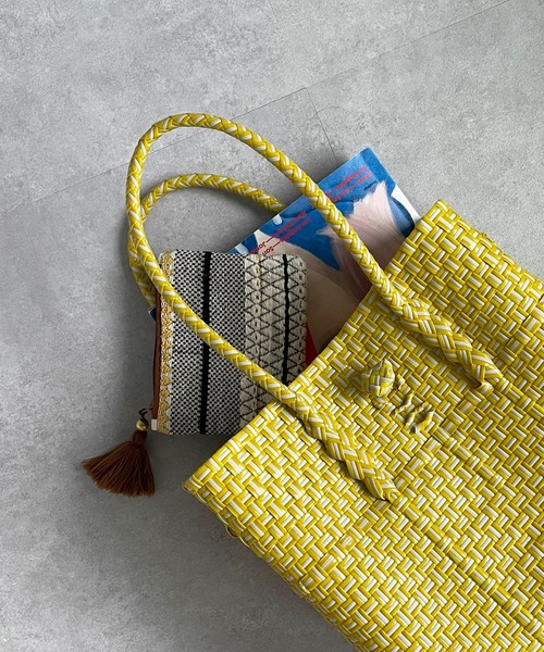 DISCOAT（ディスコート）の「メルカドスクエア配色トートバッグ（トートバッグ・レディース・ブラック/イエロー・FREE）」の11枚目の写真