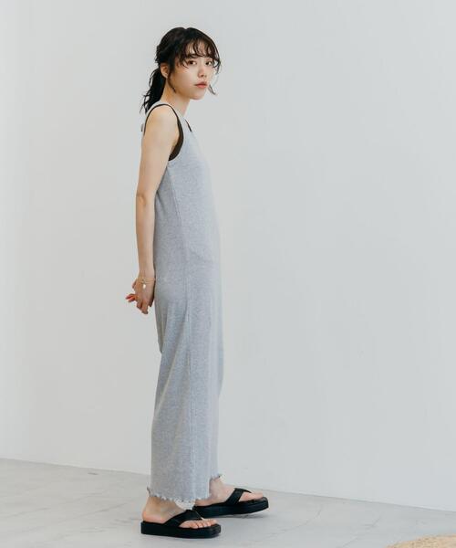 CITEN（シテン）の「＜CITEN（シテン）＞リブレースアップ ワンピース（ワンピース・レディース・ブラック/ライトグレー/ターコイズブルー・FREE）」の11枚目の写真