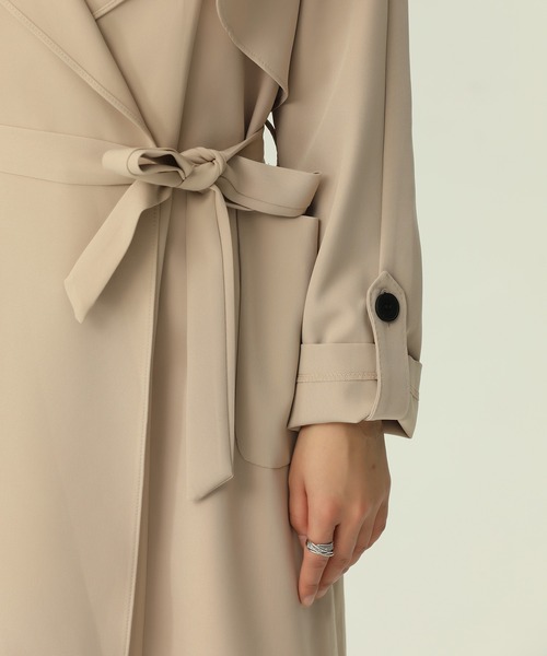 Girly Doll(ガーリードール)の「ロングトレンチコート(トレンチコート・レディース・ベージュ/レッド/カーキ・M/L)」の12枚目の写真