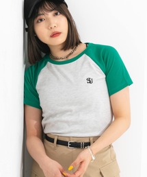 刺繍ワンポイントラグランアソートTシャツ