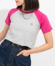 刺繍ワンポイントラグランアソートTシャツ