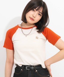 刺繍ワンポイントラグランアソートTシャツ