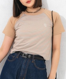 刺繍ワンポイントラグランアソートTシャツ
