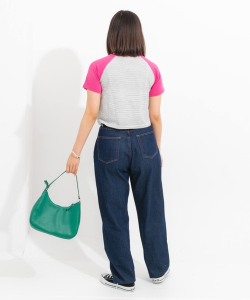 nemne store(ネンネストア)の「刺繍ワンポイントラグランアソートTシャツ(Tシャツ/カットソー・レディース・ピンク/オレンジ/ミント/オートミール・フリー)」の12枚目の写真