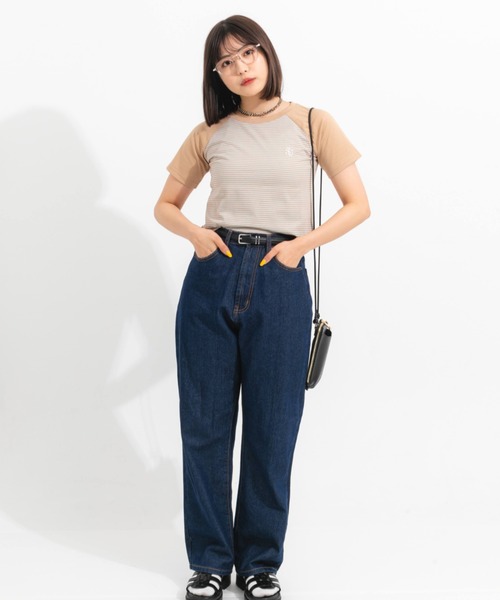 nemne store(ネンネストア)の「刺繍ワンポイントラグランアソートTシャツ(Tシャツ/カットソー・レディース・ピンク/オレンジ/ミント/オートミール・フリー)」の18枚目の写真