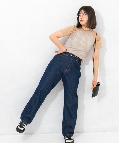nemne store(ネンネストア)の「刺繍ワンポイントラグランアソートTシャツ(Tシャツ/カットソー・レディース・ピンク/オレンジ/ミント/オートミール・フリー)」の22枚目の写真