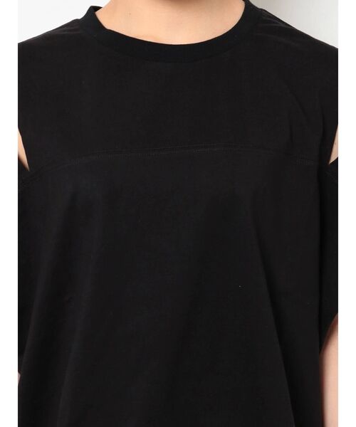 Ungrid(アングリッド)の「ショルダースリットルーズTee(Tシャツ/カットソー・レディース・ブラック/オフホワイト・FREE)」の12枚目の写真