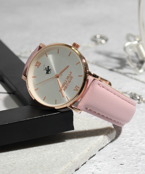 BEVERLY HILLS POLO CLUB(ビバリーヒルズポロクラブ)の「【Beverly Hills Polo Club/ビバリーヒルズポロクラブ】CORPUS TOKYO 別注 レザーベルト腕時計(アナログ腕時計・レディース・ホワイト系その他/ブラック系その他/グレー系その他/ブラウン系その他/ブルー系その他/ピンク系その他/ブラック系その他2/ブラウン系その他2・FREE)」の8枚目の写真