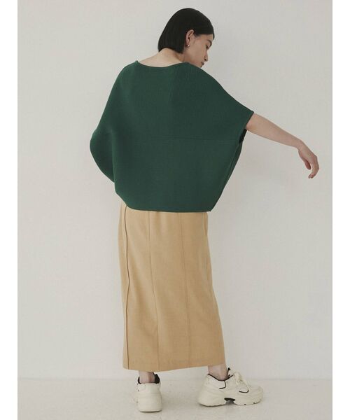 COTORICA（コトリカ）の「横リブドルマンウォッシャブルニット（ニット/セーター・レディース・ブラック/グリーン/ベージュ・FREE）」の18枚目の写真