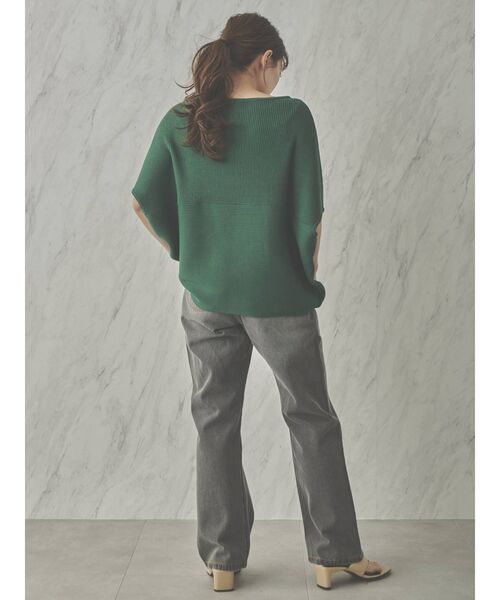 COTORICA（コトリカ）の「横リブドルマンウォッシャブルニット（ニット/セーター・レディース・ブラック/グリーン/ベージュ・FREE）」の14枚目の写真