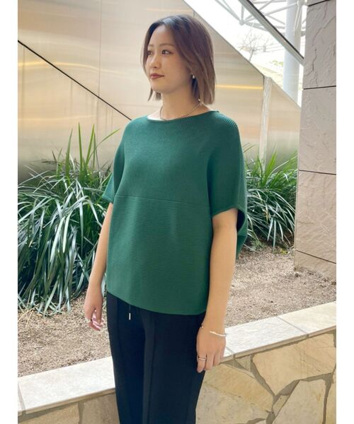 COTORICA（コトリカ）の「横リブドルマンウォッシャブルニット（ニット/セーター・レディース・ブラック/グリーン/ベージュ・FREE）」の22枚目の写真