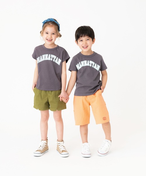 RUGGEDWORKS(ラゲッドワークス)の「《made in Japan》 カレッジプリント半袖TEE(Tシャツ/カットソー・キッズ・キナリ/ライトピンク/チャコール/ライトブルー・140/130/110/120/90/100/150)」の11枚目の写真