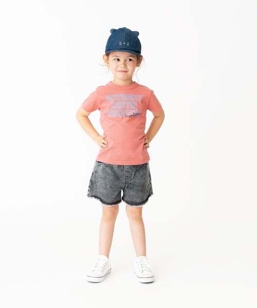 RUGGEDWORKS(ラゲッドワークス)の「《made in Japan》 カレッジプリント半袖TEE(Tシャツ/カットソー・キッズ・キナリ/ライトピンク/チャコール/ライトブルー・140/130/110/120/90/100/150)」の18枚目の写真