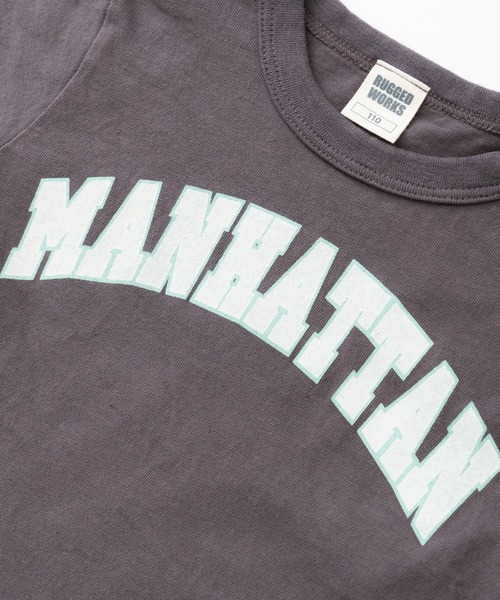 RUGGEDWORKS(ラゲッドワークス)の「《made in Japan》 カレッジプリント半袖TEE(Tシャツ/カットソー・キッズ・キナリ/ライトピンク/チャコール/ライトブルー・140/130/110/120/90/100/150)」の21枚目の写真