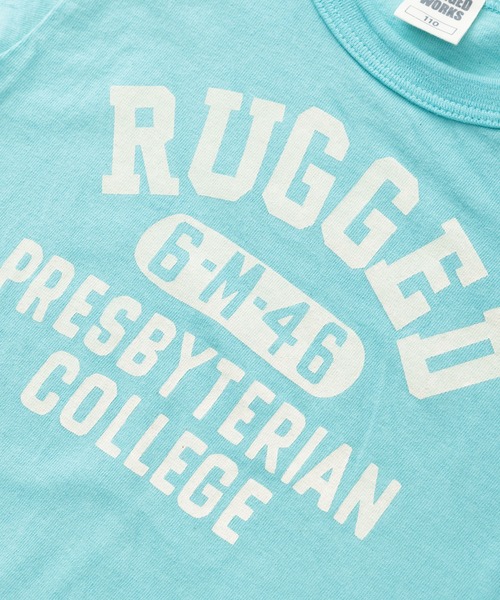 RUGGEDWORKS(ラゲッドワークス)の「《made in Japan》 カレッジプリント半袖TEE(Tシャツ/カットソー・キッズ・キナリ/ライトピンク/チャコール/ライトブルー・140/130/110/120/90/100/150)」の17枚目の写真