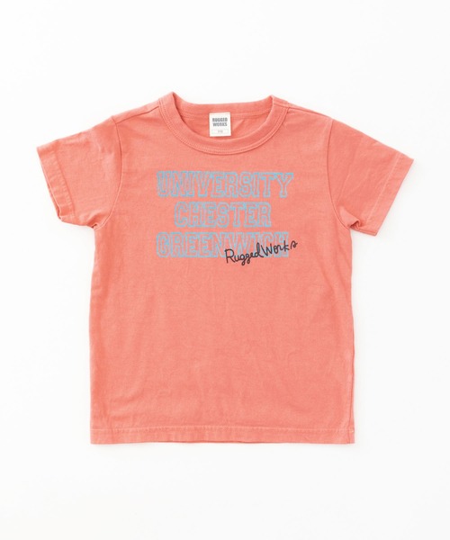 RUGGEDWORKS(ラゲッドワークス)の「《made in Japan》 カレッジプリント半袖TEE(Tシャツ/カットソー・キッズ・キナリ/ライトピンク/チャコール/ライトブルー・140/130/110/120/90/100/150)」の19枚目の写真