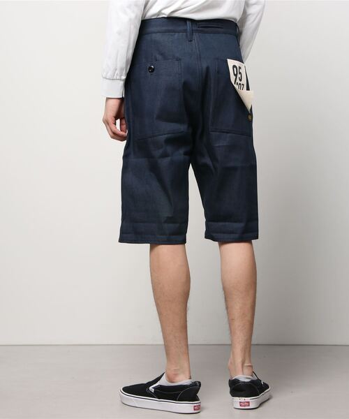 G-STAR（ジースター）の「WORKER CHINO RELAXED SHORTS/デニムショートパンツ（デニムパンツ・メンズ・ダークインディゴブルー・28inch/29inch/30inch/31inch/32inch/33inch）」の9枚目の写真
