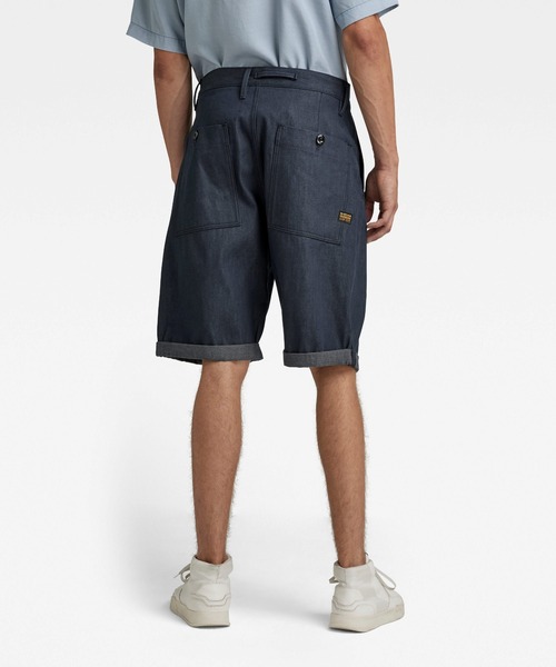 G-STAR（ジースター）の「WORKER CHINO RELAXED SHORTS/デニムショートパンツ（デニムパンツ・メンズ・ダークインディゴブルー・28inch/29inch/30inch/31inch/32inch/33inch）」の2枚目の写真