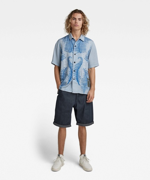 G-STAR（ジースター）の「WORKER CHINO RELAXED SHORTS/デニムショートパンツ（デニムパンツ・メンズ・ダークインディゴブルー・28inch/29inch/30inch/31inch/32inch/33inch）」の5枚目の写真