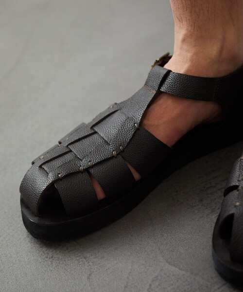 FREAK'S STORE（フリークスストア）の「アミットレザーサンダル/アミットレザーサンダル グレインレザー グルカサンダル/グルカサンダル（サンダル・メンズ・ブラック/ダークブラウン・41/42/43）」の5枚目の写真