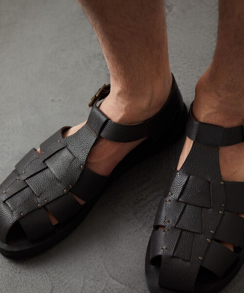 FREAK'S STORE（フリークスストア）の「アミットレザーサンダル/アミットレザーサンダル グレインレザー グルカサンダル/グルカサンダル（サンダル・メンズ・ブラック/ダークブラウン・41/42/43）」の6枚目の写真
