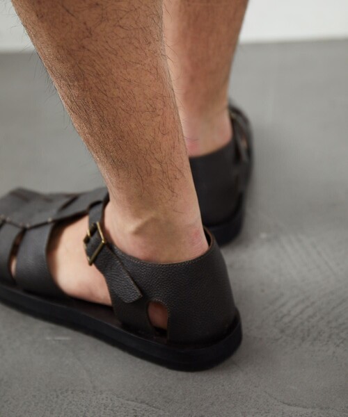 FREAK'S STORE（フリークスストア）の「アミットレザーサンダル/アミットレザーサンダル グレインレザー グルカサンダル/グルカサンダル（サンダル・メンズ・ブラック/ダークブラウン・41/42/43）」の7枚目の写真