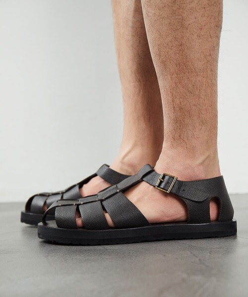 FREAK'S STORE（フリークスストア）の「アミットレザーサンダル/アミットレザーサンダル グレインレザー グルカサンダル/グルカサンダル（サンダル・メンズ・ブラック/ダークブラウン・41/42/43）」の8枚目の写真