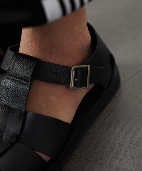 FREAK'S STORE（フリークスストア）の「アミットレザーサンダル/アミットレザーサンダル グレインレザー グルカサンダル/グルカサンダル（サンダル・メンズ・ブラック/ダークブラウン・41/42/43）」の12枚目の写真