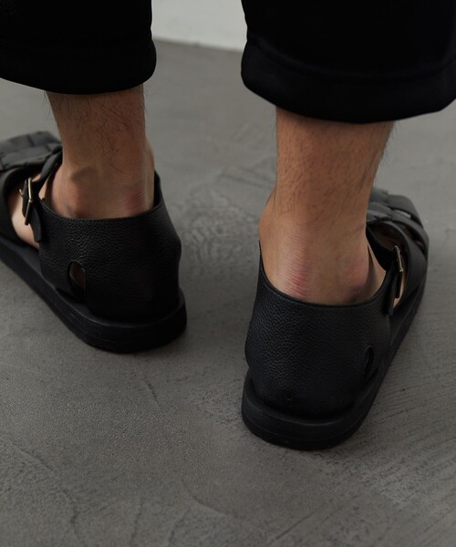 FREAK'S STORE（フリークスストア）の「アミットレザーサンダル/アミットレザーサンダル グレインレザー グルカサンダル/グルカサンダル（サンダル・メンズ・ブラック/ダークブラウン・41/42/43）」の13枚目の写真