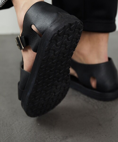 FREAK'S STORE（フリークスストア）の「アミットレザーサンダル/アミットレザーサンダル グレインレザー グルカサンダル/グルカサンダル（サンダル・メンズ・ブラック/ダークブラウン・41/42/43）」の15枚目の写真