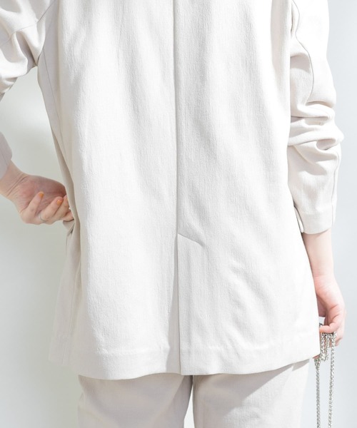 F by ROSSO（エフバイロッソ）の「F by ROSSO　リネンライクオーバーダブルジャケット（テーラードジャケット・レディース・ブラウン/アイボリー・FREE）」の17枚目の写真